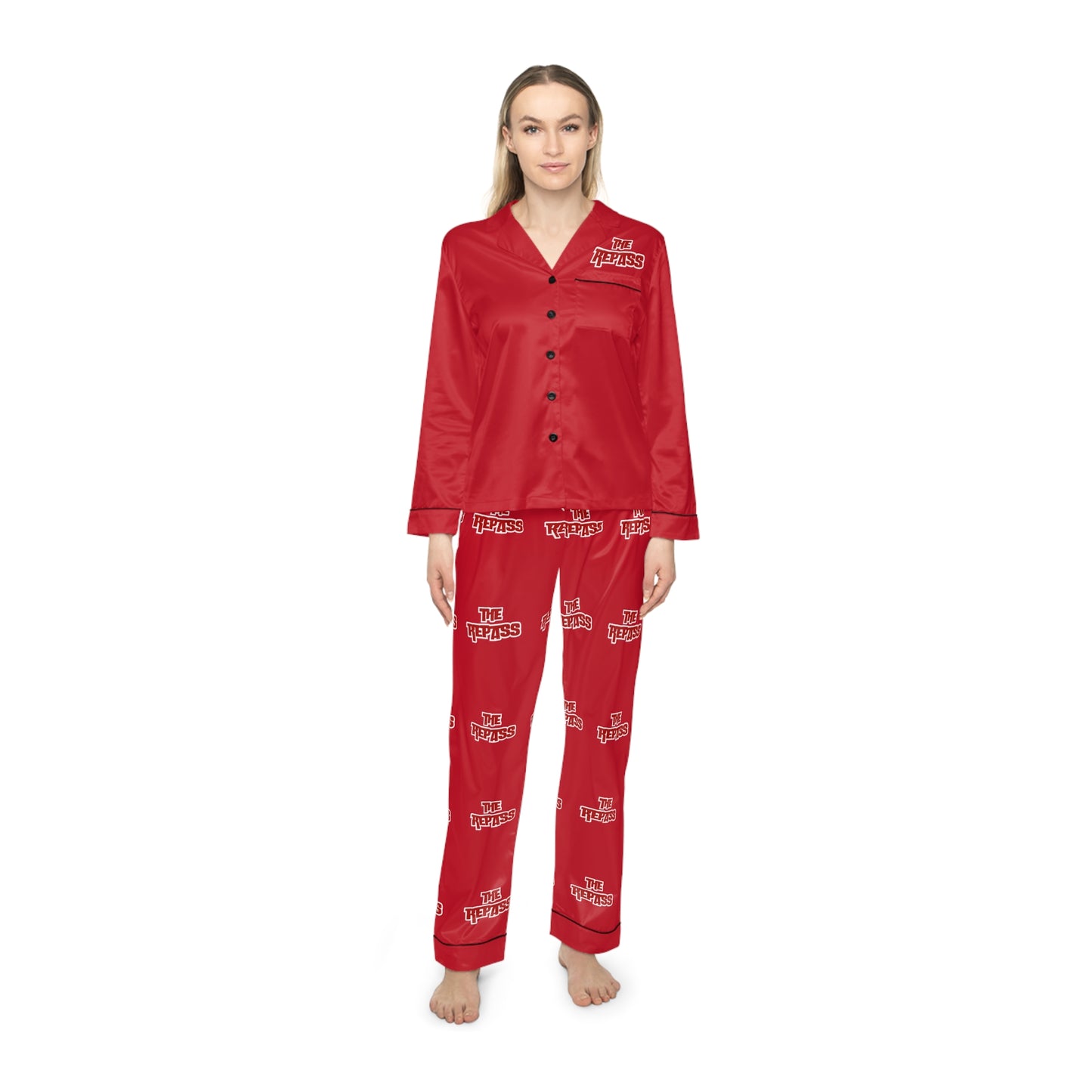 The Repass Women's Satin Pajamas (AOP)