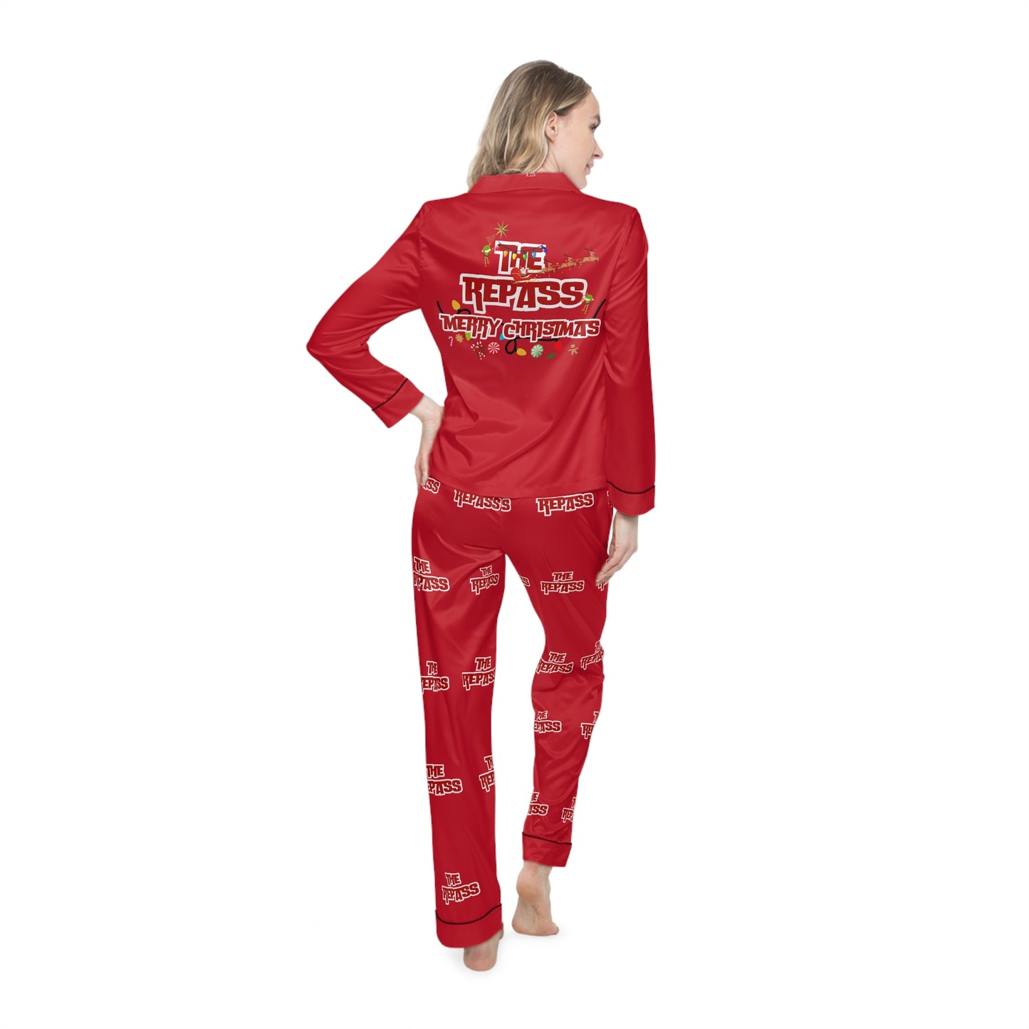 The Repass Women's Satin Pajamas (AOP)