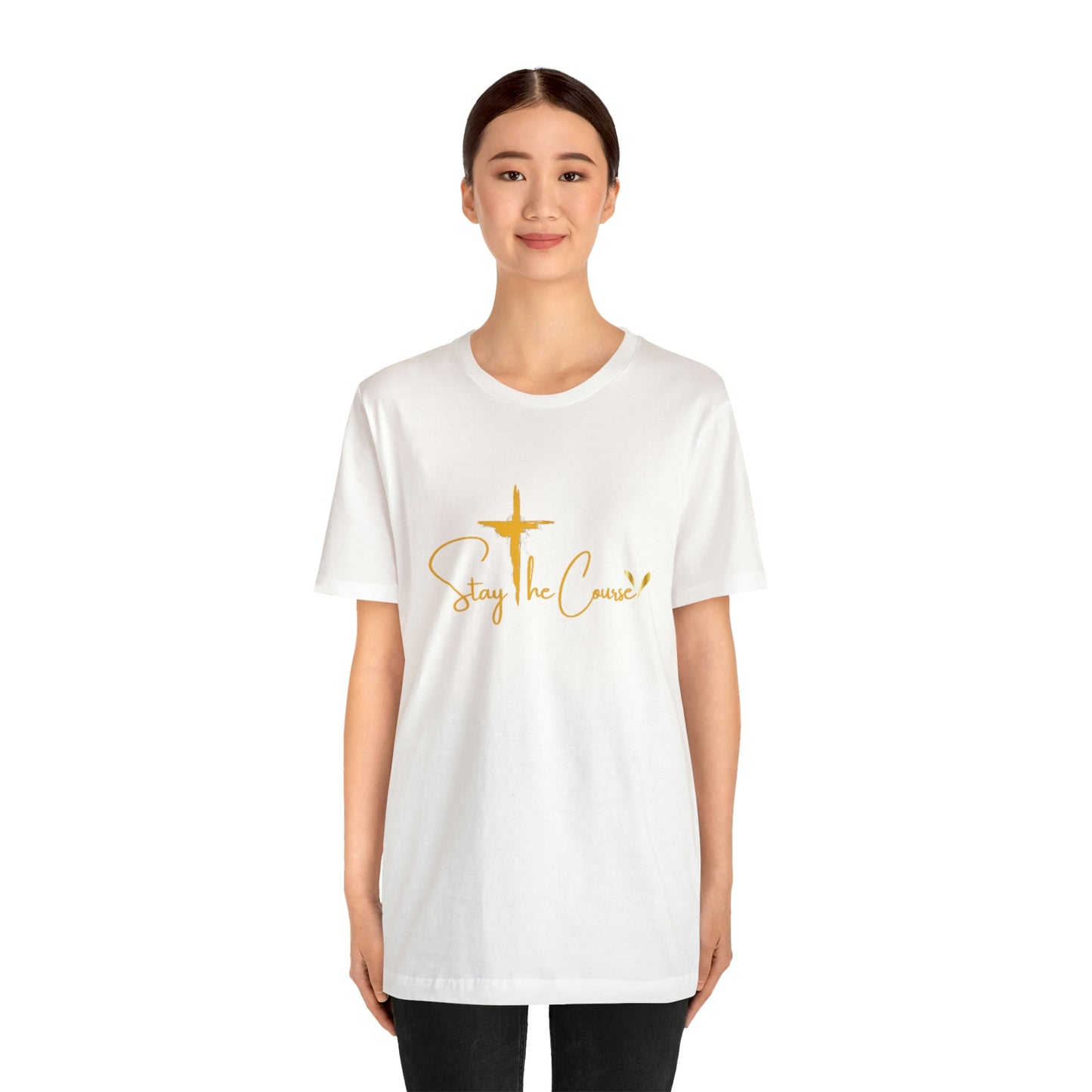 Stay The Course Mens Jersey Short Sleeve Tee