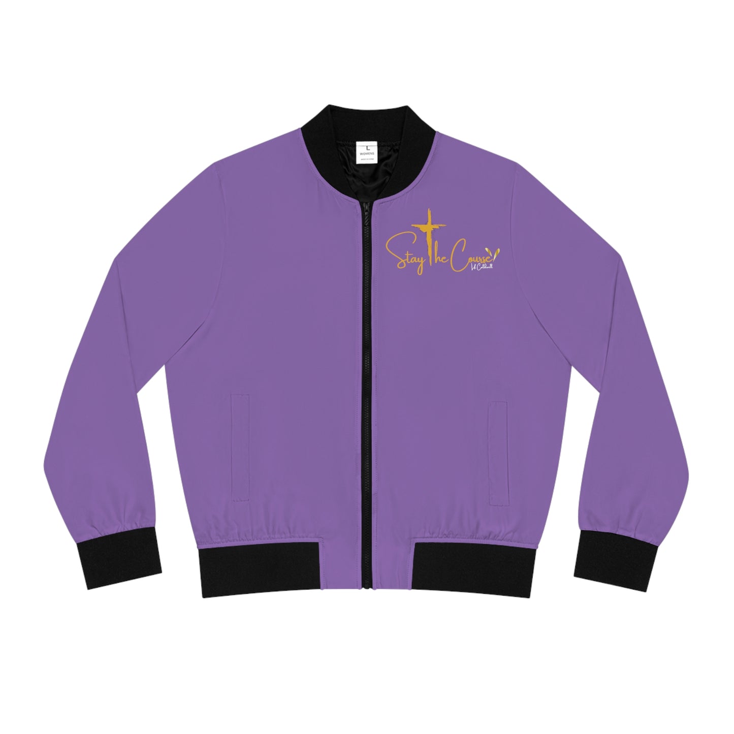 Stay The Course Women's Bomber Jacket (AOP)