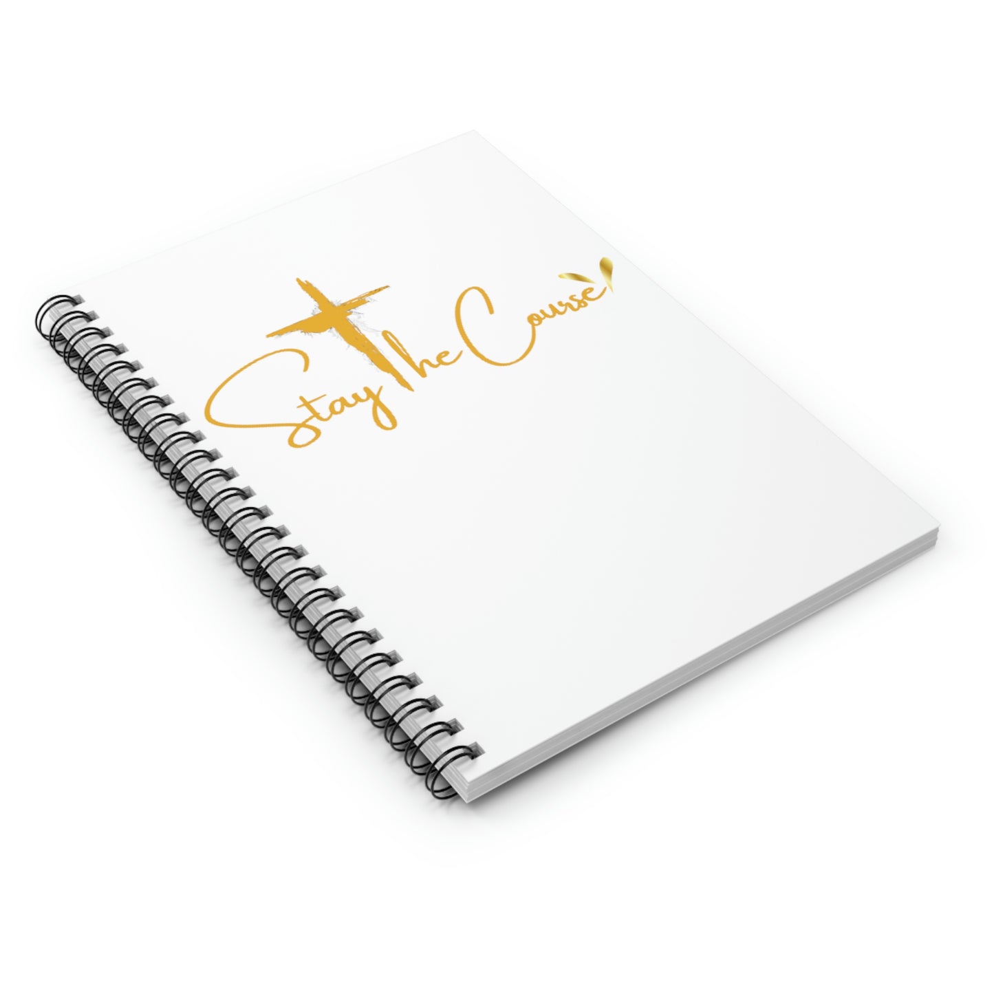 Stay The Course Spiral Notebook - Ruled Line