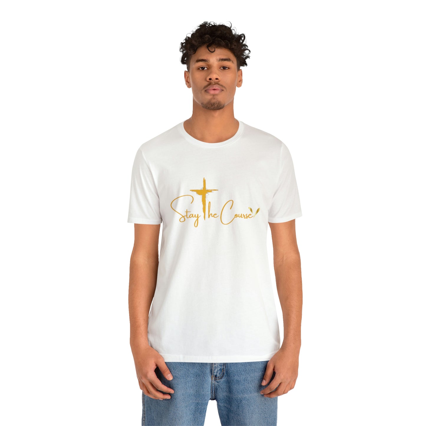 Stay The Course Mens Jersey Short Sleeve Tee