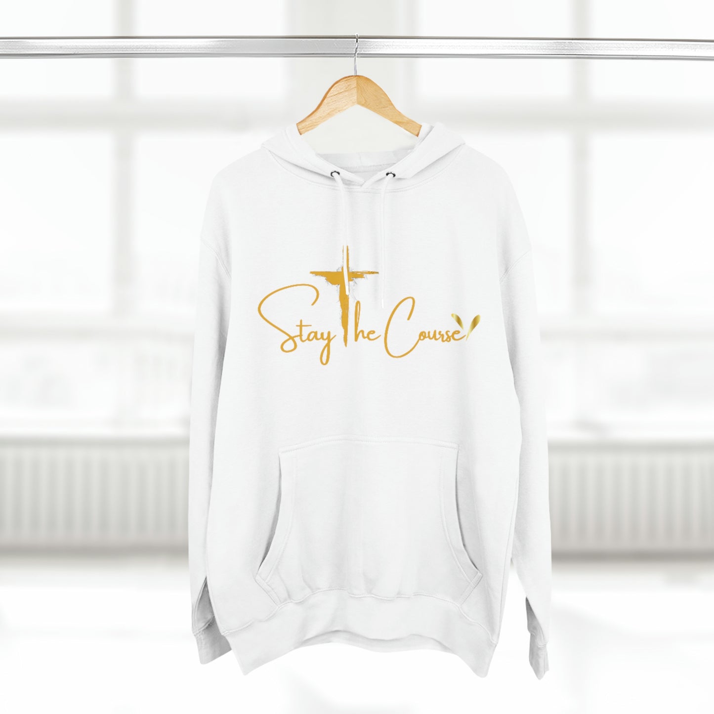 Stay The Course Mens Premium Pullover Hoodie