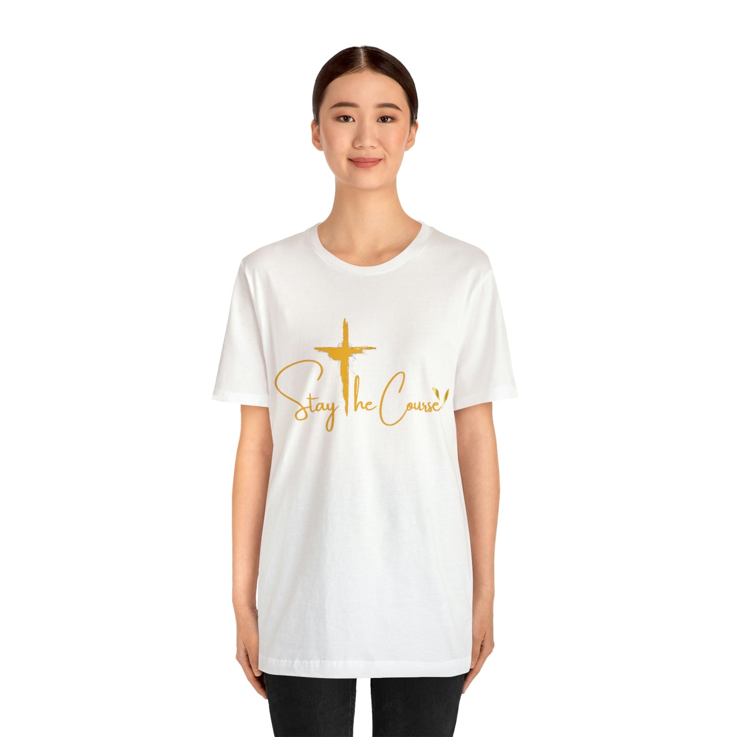 Stay The Course Womens Jersey Short Sleeve Tee