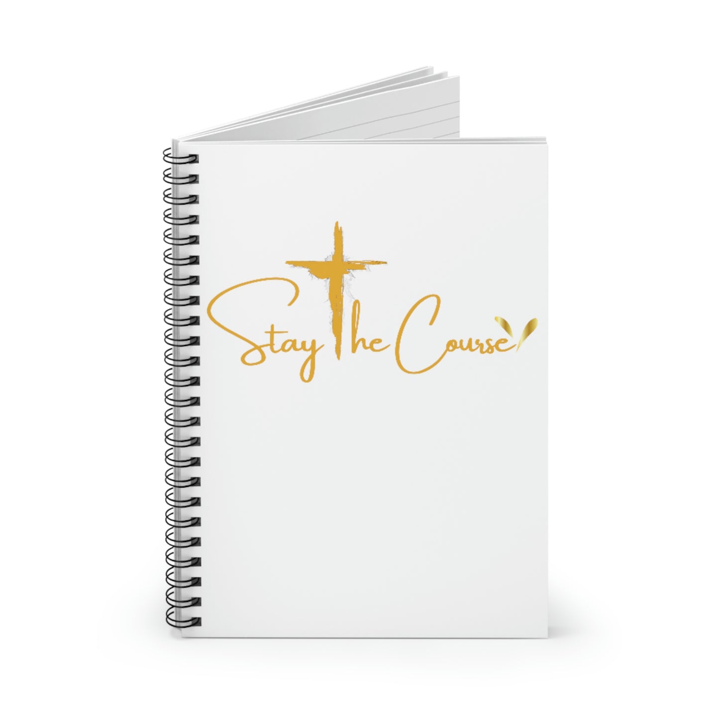 Stay The Course Spiral Notebook - Ruled Line