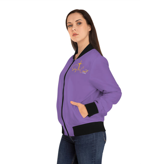 Stay The Course  Women's Bomber Jacket (AOP)