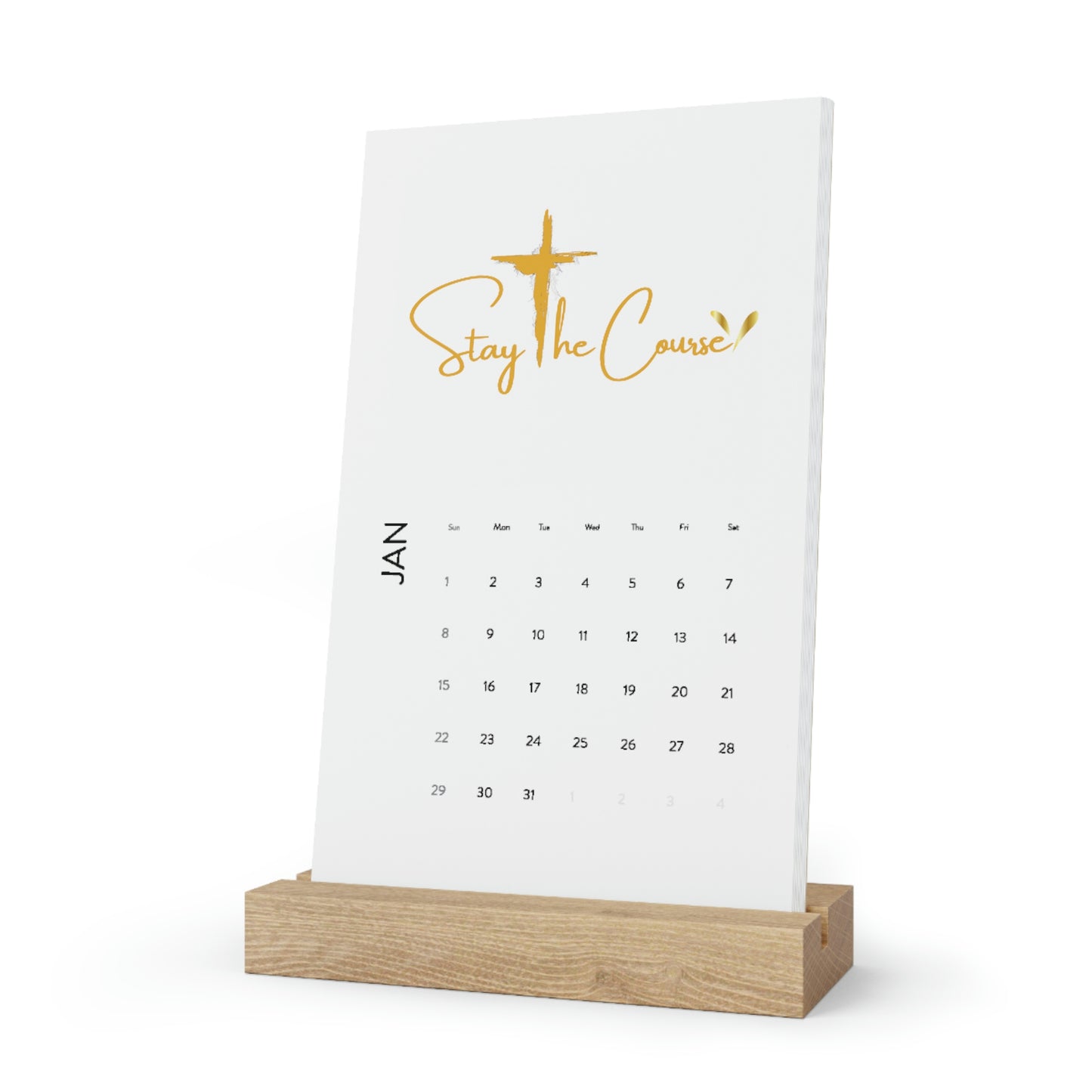 Stay The Course  Vertical Desk Calendar (2023)