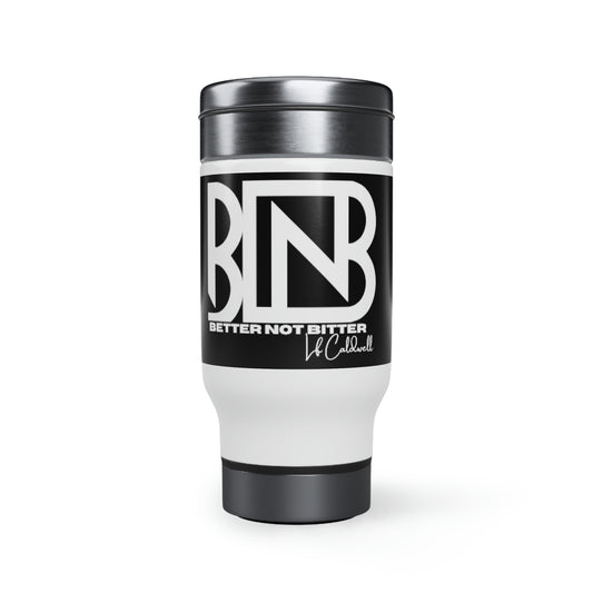 Better Not Bitter Stainless Steel Travel Mug with Handle, 14oz