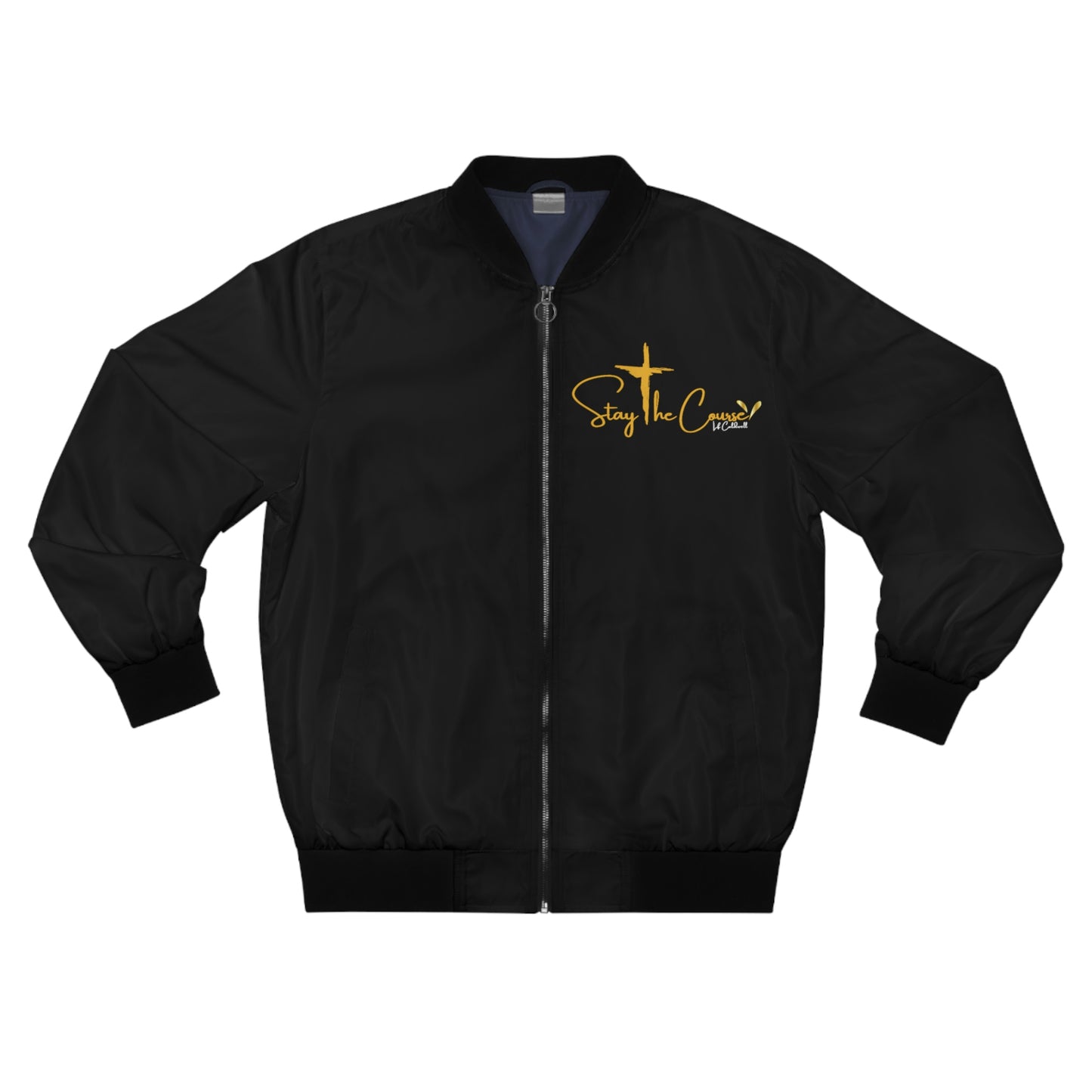 Stay The Course  Men's Bomber Jacket (AOP)