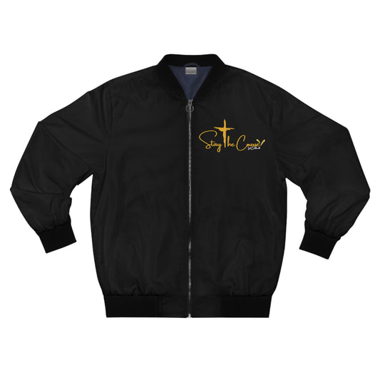 Stay The Course  Men's Bomber Jacket (AOP)
