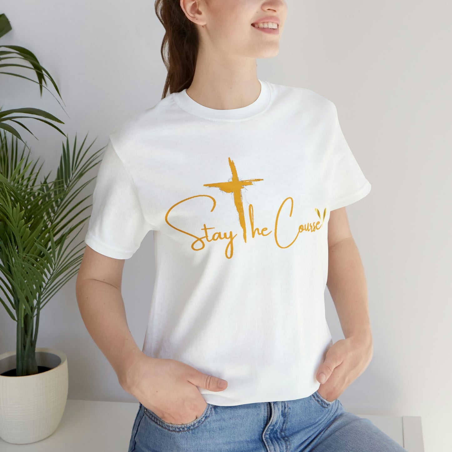 Stay The Course  Womens  Jersey Short Sleeve Tee