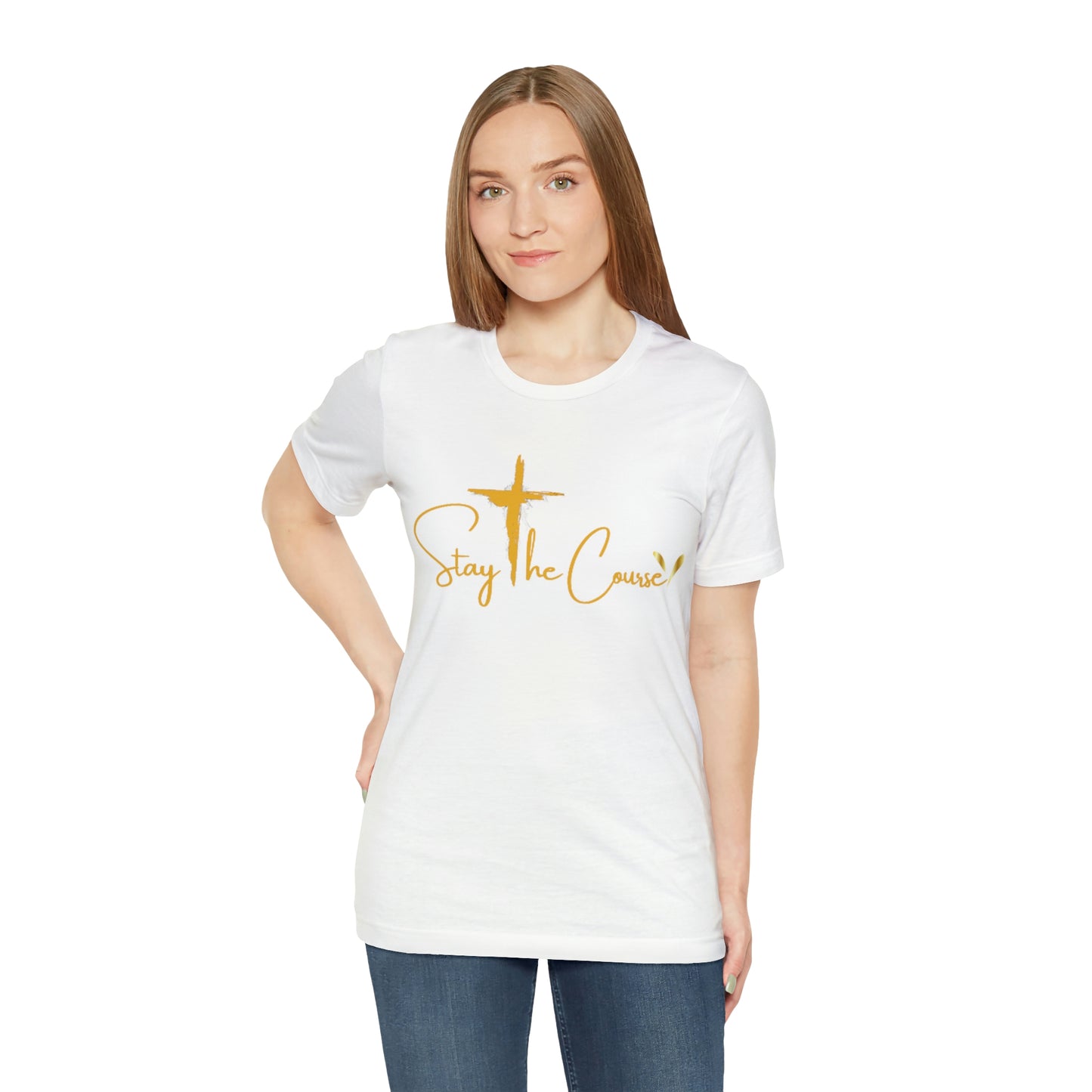 Stay The Course  Womens  Jersey Short Sleeve Tee
